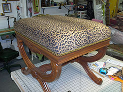 upholstered ottomon